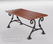 Park and garden table with cast iron - WIEN model 102a